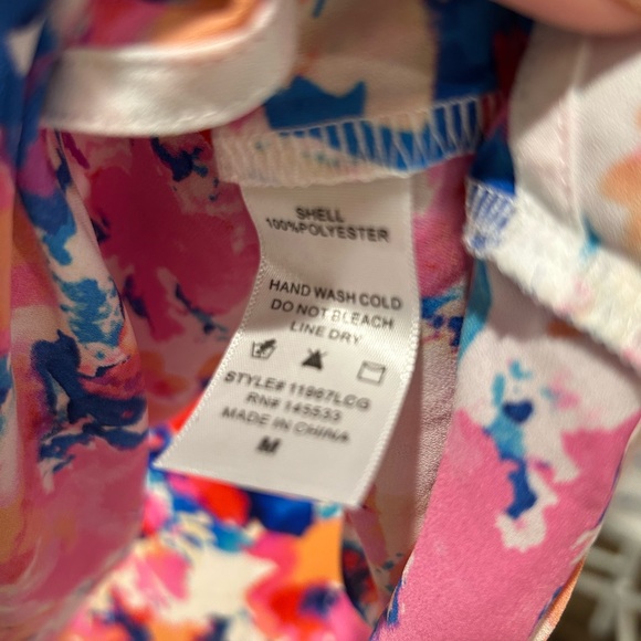 W5 Women's Vibrant Pink and Blue Blouse - Picture 4 of 5